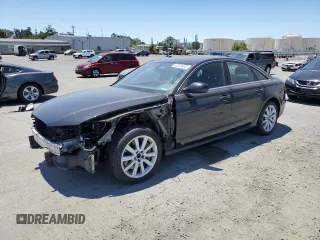 2012 Audi A6 Prestige with VIN WAUHGAFC8CN051689, listed as a Copart auction lot 63050975 with 128,672 mi miles and Salvage title. Bid and sale history available at DreamBid. Image 1.