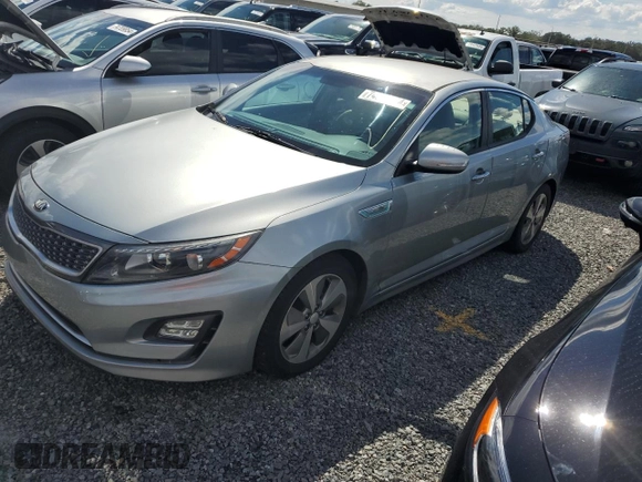 2014 Kia Optima Hybrid EX with VIN KNAGN4AD9E5074677, listed as a Copart auction lot 74873534 with 0 mi miles and Non Repairable. Bid and sale history available at carsss.com. Image 1.