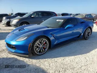 2016 Chevrolet Corvette Z06 1LZ with VIN 1G1YP2D64G5601801, listed as a Copart auction lot 76902984 with 8,455 mi miles and Salvage Title. Bid and sale history available at carsss.com. Image 1.