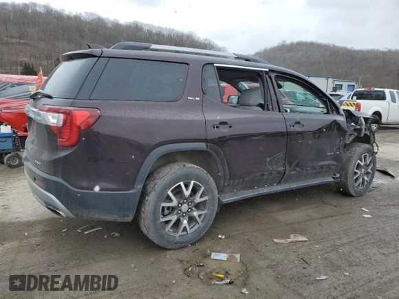 2021 GMC Acadia SLE with VIN 1GKKNRLS1MZ114350, listed as a Copart auction lot 47606685 with 78,538 mi miles and Salvage title. Bid and sale history available at DreamBid. Image 3.