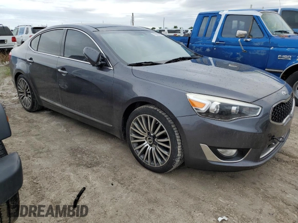 2016 Kia Cadenza Premium with VIN KNALN4D71G5206869, listed as a Copart auction lot 75530964 with 72,178 mi miles and Salvage Title. Bid and sale history available at carsss.com. Image 4.