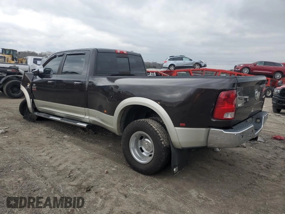 2010 Dodge 3500 Laramie z VIN 3D73Y4CLXAG172722, wystawiony jako Copart lot #85875144 z przebiegiem Nie podano mil oraz Szkoda całkowita • Salvage title. Historia ofert i sprzedaży dostępna na DreamBid. Obrazek 2.