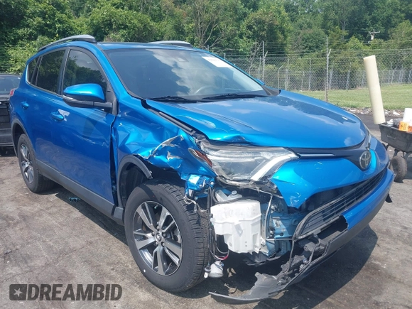 2018 Toyota RAV4 XLE with VIN JTMWFREVXJJ751586, listed as a IAAI auction lot 42586337 with 55,821 mi miles and . Bid and sale history available at DreamBid. Image 1.