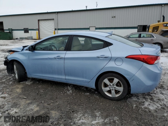 2013 Hyundai Elantra GLS z VIN KMHDH4AE8DU492556, wystawiony jako Copart lot #46315605 z przebiegiem 150 675 mil mil oraz Szkoda całkowita • Salvage title. Historia ofert i sprzedaży dostępna na DreamBid. Obrazek 2.