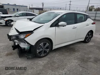 2020 Nissan LEAF SL Plus with VIN 1N4BZ1DP7LC306469, listed as a Copart auction lot 61850255 with 36,943 mi miles and Salvage title. Bid and sale history available at DreamBid. Image 1.