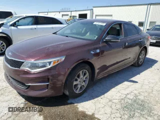 2016 Kia Optima LX with VIN 5XXGT4L37GG113892, listed as a Copart auction lot 52101185 with 163,187 mi miles and Salvage title. Bid and sale history available at DreamBid. Image 1.