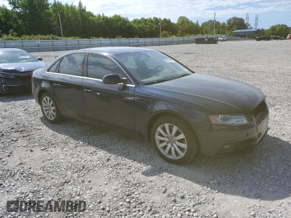 2011 Audi A4 Premium Plus with VIN WAUFFAFL2BN035030, listed as a Copart auction lot 58201545 with 171,872 mi miles and Salvage title. Bid and sale history available at DreamBid. Image 4.