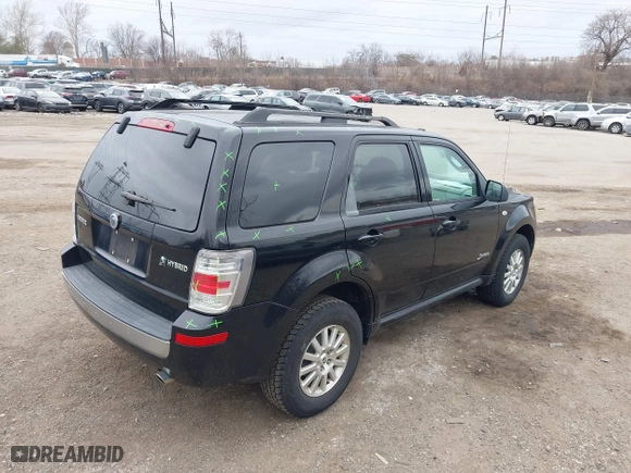 2009 Mercury Mariner Hybrid with VIN 4M2CU29359KJ09642, listed as a IAAI auction lot 41734762 with 233,989 mi miles. Bid and sale history available at carsss.com. Image 17.