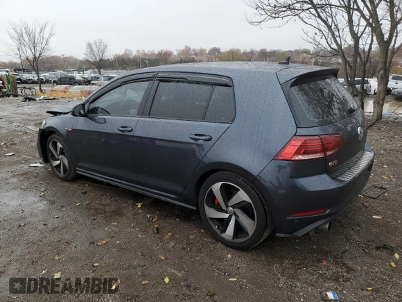 2019 Volkswagen Golf GTI S with VIN 3VW6T7AU7KM013191, listed as a Copart auction lot 77268803 with 38,851 mi miles. Bid and sale history available at carsss.com. Image 2.
