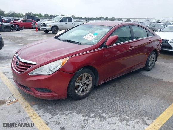 2012 Hyundai Sonata GLS PZEV with VIN 5NPEB4AC5CH457975, listed as a IAAI auction lot 41789642 with 199,446 mi miles. Bid and sale history available at carsss.com. Image 2.