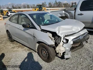 2015 Hyundai Accent GLS with VIN KMHCT4AE1FU914535, listed as a Copart auction lot 48398245 with 165,205 mi miles and Salvage Title. Bid and sale history available at carsss.com. Image 4.