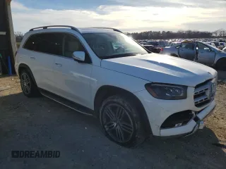 2020 Mercedes-Benz GLS 450 with VIN 4JGFF5KE2LA130256, listed as a Copart auction lot 47644455 with 91,785 mi miles and Salvage title. Bid and sale history available at DreamBid. Image 4.