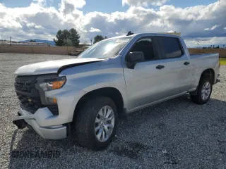 2022 Chevrolet Silverado 1500 Custom with VIN 3GCPABEK7NG521611, listed as a Copart auction lot 49009995 with 124,826 mi miles and Salvage Title. Bid and sale history available at DreamBid. Image 1.