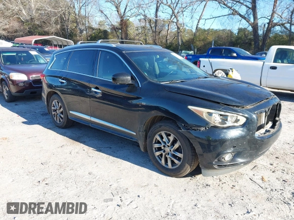 2015 Infiniti QX60 with VIN 5N1AL0MN2FC509527, listed as a IAAI auction lot 41167418 with 169,304 mi miles and . Bid and sale history available at DreamBid. Image 1.