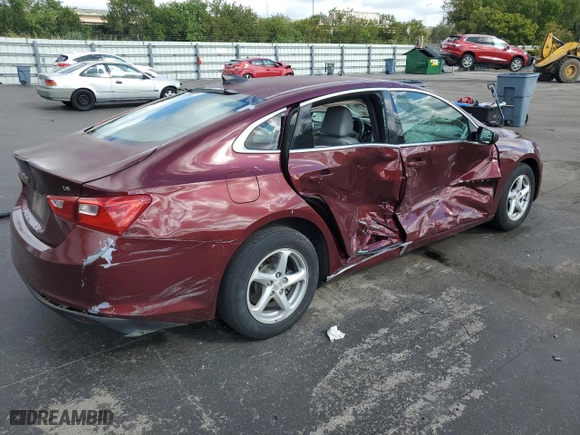 2016 Chevrolet Malibu LS with VIN 1G1ZB5ST4GF220408, listed as a Copart auction lot 86774804 with 117,473 mi miles and Salvage Title. Bid and sale history available at carsss.com. Image 3.