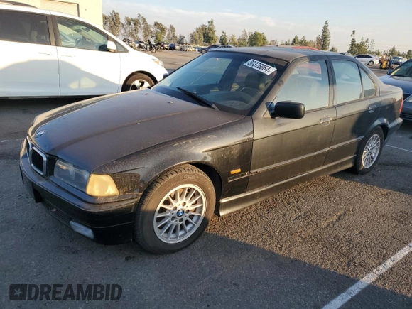 1997 BMW 3 Series 328iA with VIN WBACD4325VAV48712, listed as a Copart auction lot 80376064 with 158,118 mi miles and Salvage Title. Bid and sale history available at carsss.com. Image 1.