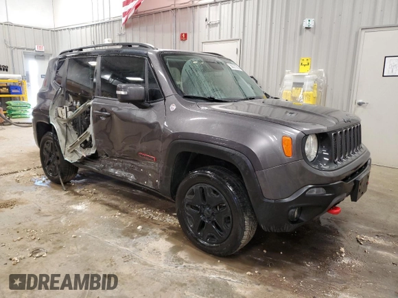2018 Jeep Renegade Trailhawk с VIN ZACCJBCB8JPH09693, выставлен на аукционе Copart как лот 56331355 с пробегом 112 282 миль миль и Списание • Salvage title. История ставок и продаж доступна на DreamBid. Изображение 4.