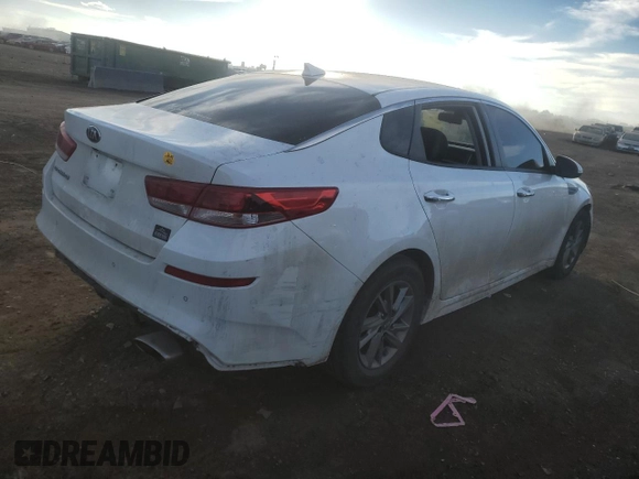 2019 Kia Optima LX with VIN 5XXGT4L32KG364232, listed as a Copart auction lot 43772845 with 45,402 mi miles and Salvage Title. Bid and sale history available at DreamBid. Image 3.