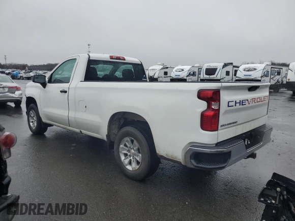 2021 Chevrolet Silverado 1500 Work Truck with VIN 3GCNWAEF5MG343296, listed as a Copart auction lot 45203685 with 56,207 mi miles and Non Repairable. Bid and sale history available at carsss.com. Image 2.