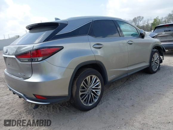 2021 Lexus RX 450h с VIN 2T2JGMDA9MC061963, выставлен на аукционе IAAI как лот 41797104 с пробегом 39 626 миль миль и . История ставок и продаж доступна на DreamBid. Изображение 4.