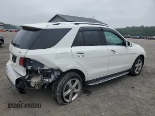 2017 Mercedes-Benz GLE 350 with VIN 4JGDA5HBXHA908197, listed as a Copart auction lot 62640215 with 67,165 mi miles and Salvage title. Bid and sale history available at DreamBid. Image 3.