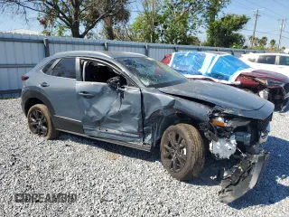 2025 Mazda CX-30 S Preferred with VIN 3MVDMBCMXSM764341, listed as a Copart auction lot 50795205 with 6,481 mi miles and Salvage Title. Bid and sale history available at DreamBid. Image 4.