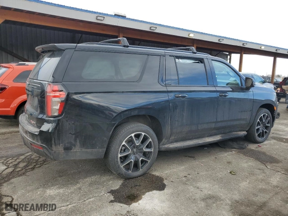 2024 Chevrolet Suburban RST with VIN 1GNSKEKD0RR192732, listed as a Copart auction lot 45990975 with 50,883 mi miles and Salvage Title. Bid and sale history available at carsss.com. Image 3.