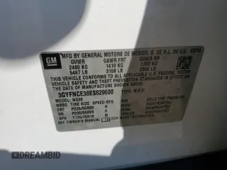 2014 Cadillac SRX Performance Collection with VIN 3GYFNCE38ES629600, listed as a Copart auction lot 61622725 with 86,183 mi miles and Salvage title. Bid and sale history available at DreamBid. Image 13.