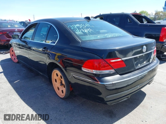 2006 BMW 7 Series 750i with VIN WBAHL83596DT05091, listed as a IAAI auction lot 41920423 with 154,651 mi miles and . Bid and sale history available at DreamBid. Image 3.