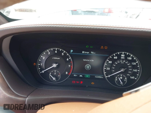 2020 Genesis G90 Ultimate z VIN KMTF54PH1LU081314, wystawiony jako IAAI lot #41642178 z przebiegiem 122 450 mil mil oraz . Historia ofert i sprzedaży dostępna na DreamBid. Obrazek 7.