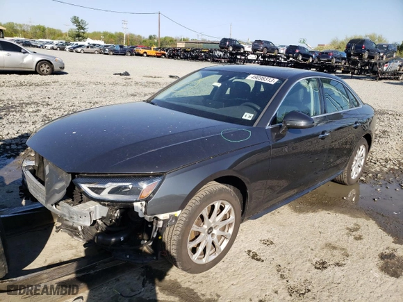 2021 Audi A4 Sedan Premium with VIN WAUABAF40MN014131, listed as a Copart auction lot 49098313 with 17,079 mi miles. Bid and sale history available at carsss.com. Image 1.
