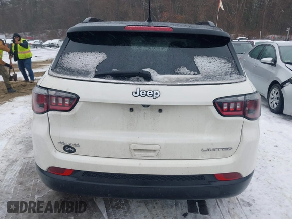 2020 Jeep Compass Limited with VIN 3C4NJDCB8LT106629, listed as a IAAI auction lot 41430354 with 105,510 mi miles. Bid and sale history available at carsss.com. Image 16.