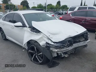 2019 Honda Accord Sport with VIN 1HGCV1F34KA086353, listed as a IAAI auction lot 42437526 with 106,326 mi miles and . Bid and sale history available at DreamBid. Image 1.