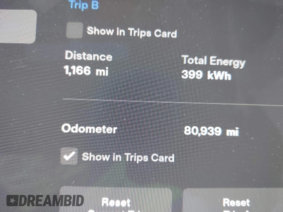 2020 Tesla Model 3 Long Range with VIN 5YJ3E1EB5LF783269, listed as a IAAI auction lot 42085024 with 80,939 mi miles. Bid and sale history available at carsss.com. Image 14.