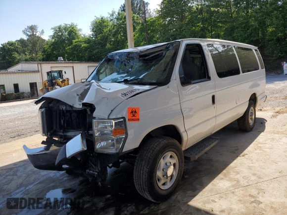 2014 Ford Econoline Passenger XL with VIN 1FBSS3BL5EDA87037, listed as a Copart auction lot 56159675 with Not provided miles and Salvage title. Bid and sale history available at DreamBid. Image 1.