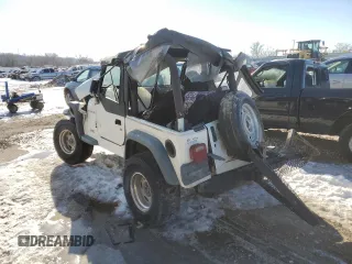 1998 Jeep Wrangler SE with VIN 1J4FY29P0WP707480, listed as a Copart auction lot 88546815 with 0 mi miles and Salvage Title. Bid and sale history available at carsss.com. Image 2.