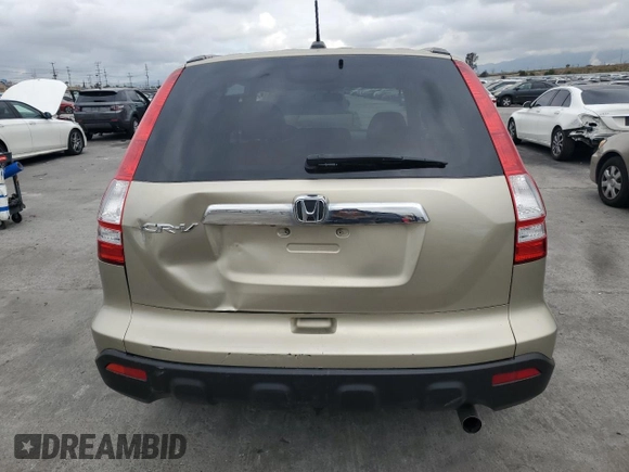 2008 Honda CR-V EX-L with VIN JHLRE38708C024792, listed as a Copart auction lot 53663435 with 47,576 mi miles and Salvage Title. Bid and sale history available at carsss.com. Image 6.