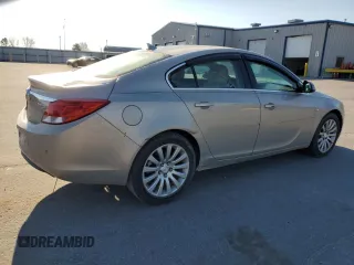 2011 Buick Regal CXL RL6 with VIN W04GU5GC2B1038188, listed as a Copart auction lot 47197945 with 129,031 mi miles and Salvage Title. Bid and sale history available at carsss.com. Image 3.