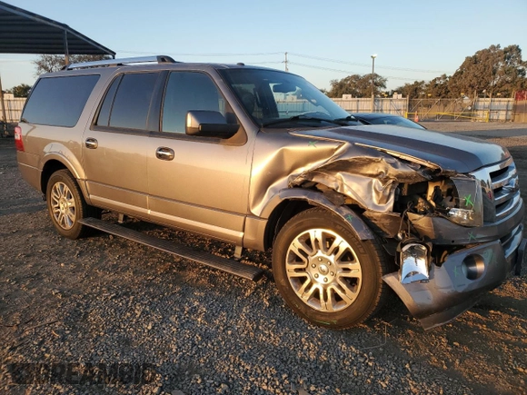 2012 Ford Expedition EL Limited with VIN 1FMJK1K5XCEF42187, listed as a Copart auction lot 87046994 with 125,605 mi miles and Salvage Title. Bid and sale history available at carsss.com. Image 4.