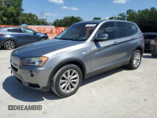 2013 BMW X3 xDrive28i with VIN 5UXWX9C54D0D05185, listed as a Copart auction lot 55397885 with 126,799 mi miles and Clean Title. Bid and sale history available at DreamBid. Image 1.