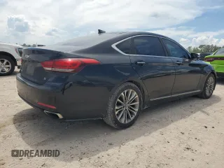 2015 Hyundai Genesis 3.8L with VIN KMHGN4JE9FU092479, listed as a Copart auction lot 68120854 with 218,187 mi miles and Salvage Title. Bid and sale history available at carsss.com. Image 3.