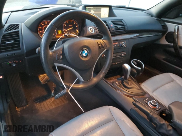 2012 BMW 1 Series 128i with VIN WBAUN1C5XCVH84145, listed as a Copart auction lot 82579054 with 40,309 mi miles and Salvage title. Bid and sale history available at DreamBid. Image 8.