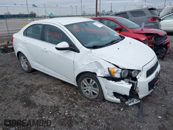 2015 Chevrolet Sonic LT with VIN 1G1JC5SH2F4105547, listed as a IAAI auction lot 42147287 with 59,073 mi miles and . Bid and sale history available at DreamBid. Image 1.