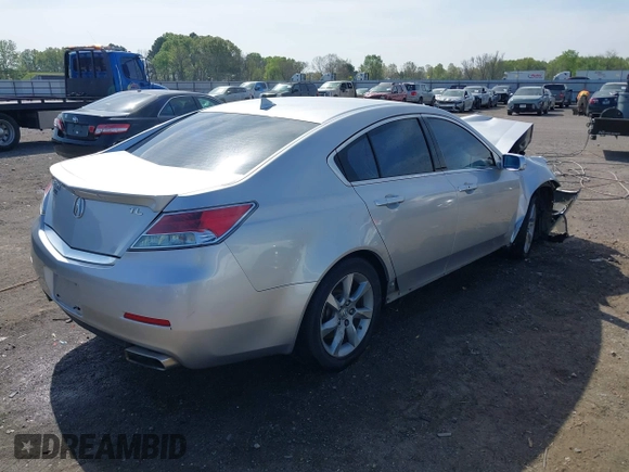 2012 Acura TL Tech Auto with VIN 19UUA8F54CA035088, listed as a IAAI auction lot 41934454 with 1 mi miles. Bid and sale history available at carsss.com. Image 4.