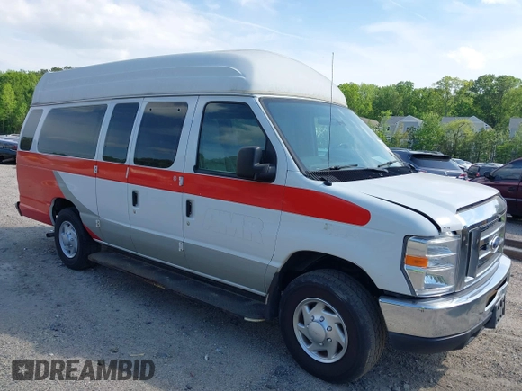2014 Ford Econoline Cargo Commercial with VIN 1FTNS2EW6EDA93261, listed as a IAAI auction lot 42028251 with 222,205 mi miles and . Bid and sale history available at DreamBid. Image 1.