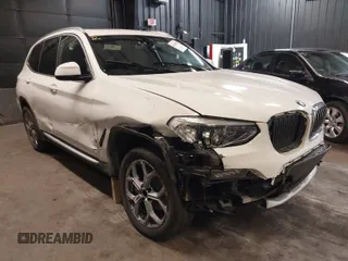 2021 BMW X3 xDrive30i with VIN 5UXTY5C07M9F57926, listed as a IAAI auction lot 41741950 with 76,278 mi miles and . Bid and sale history available at DreamBid. Image 1.