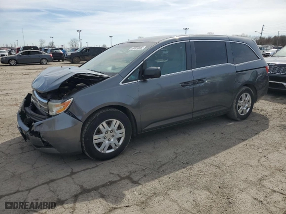 2013 Honda Odyssey LX with VIN 5FNRL5H21DB065383, listed as a Copart auction lot 49491005 with 171,503 mi miles and Salvage Title. Bid and sale history available at carsss.com. Image 1.