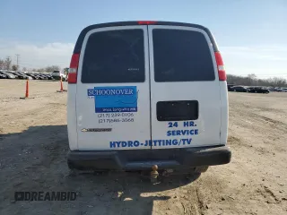 2018 Chevrolet Express Cargo Van with VIN 1GCWGAFG3J1331358, listed as a Copart auction lot 48845795 with 118,894 mi miles and Salvage Title. Bid and sale history available at carsss.com. Image 6.