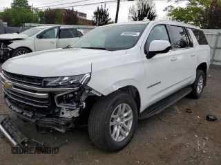 2023 Chevrolet Suburban LT z VIN 1GNSKCKDXPR259709, wystawiony jako Copart lot #56689565 z przebiegiem Nie podano mil oraz Szkoda całkowita • Salvage title. Historia ofert i sprzedaży dostępna na DreamBid. Obrazek 1.