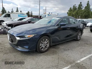 2021 Mazda Mazda3 Sedan 2.5 S with VIN JM1BPAAL3M1304801, listed as a Copart auction lot 44821815 with 46,654 mi miles and Salvage Title. Bid and sale history available at carsss.com. Image 1.